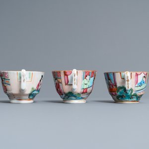 Un service à thé de 19 pièces en porcelaine de Chine famille rose de Canton, 19ème — photo 36