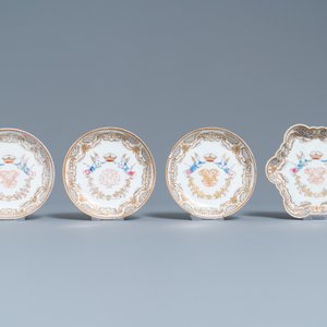 Un service à thé de 20 pièces en porcelaine de Chine famille rose pour le marché européen, Qianlong — photo 4