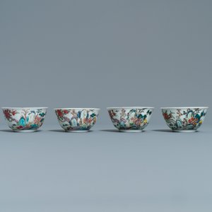 Un service à thé de 27 pièces en porcelaine de Chine famille rose à décor de paysages, Yongzheng/Qianlong — photo 13
