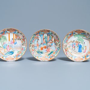 Un service à thé en porcelaine de Chine famille rose de Canton, 19ème — photo 20