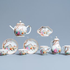 Un service à thé en porcelaine de Chine famille rose pour le marché européen, Qianlong — photo 1