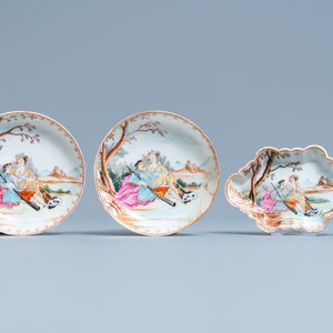 Un service à thé en porcelaine de Chine famille rose pour le marché européen, Qianlong — photo 2