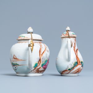 Un service à thé en porcelaine de Chine famille rose pour le marché européen, Qianlong — photo 7