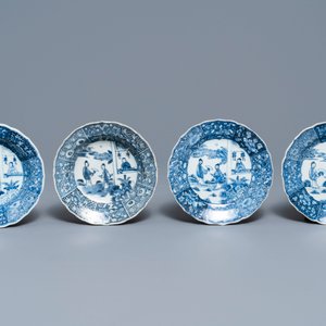 Un service de 119 pièces en porcelaine de Chine bleu et blanc à décor de 'La Romance de la chambre de l'ouest', Qianlong — photo 17