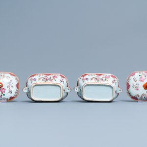 Un service de 158 pièces en porcelaine de Chine famille rose à décor floral de type Lowestoft, Qianlong — photo 30