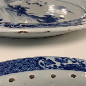Un service en porcelaine de Chine en bleu et blanc à décor de scènes de chasse, 18/19ème — photo 138