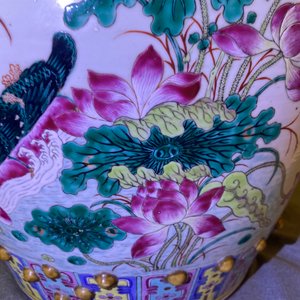 Un tabouret en porcelaine de Chine famille rose à décor de canards mandarins, 19ème — photo 16