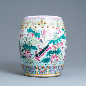 Un tabouret en porcelaine de Chine famille rose à décor de canards mandarins, 19ème — photo 3