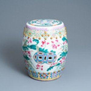 Un tabouret en porcelaine de Chine famille rose à décor de canards mandarins, 19ème — photo 7