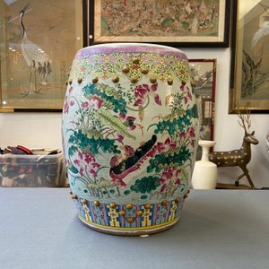 Un tabouret en porcelaine de Chine famille rose à décor de canards mandarins, 19ème — photo 8