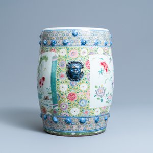 Un tabouret en porcelaine de Chine famille rose, Qianlong — photo 4