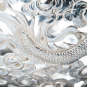 Un tazza et une coupe tripode à anse en argent, Sing Fat, Canton ou Shanghai, Chine, 19/20ème — photo 20