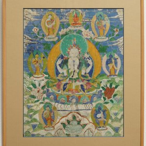 Un thangka à décor de Guanyin, Sino-Tibet, 19ème — photo 1