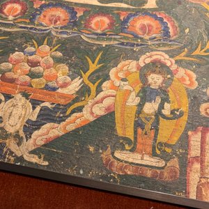 Un thangka à décor de Padmasambhava ou Guru Rinpoche, Tibet, 18ème — photo 14