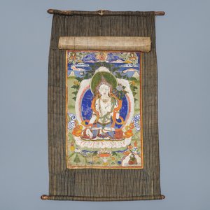 Un thangka à décor de Tara Blanche, Tibet, 18/19ème — photo 2
