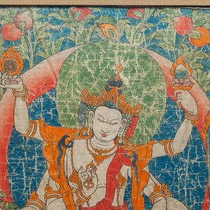 Un thangka à décor de 'Vasudhara', Tibet ou Népal, 19ème — photo 3