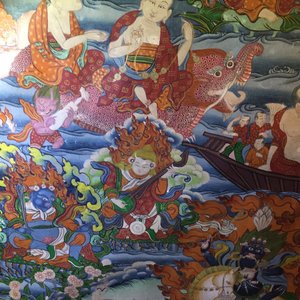 Un thangka de grand format, Tibet ou Népal, 19/20ème — photo 11