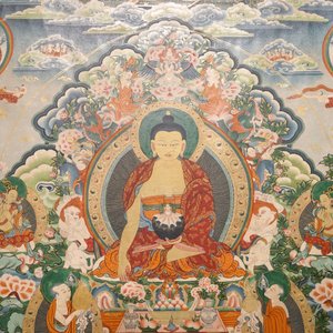 Un thangka de grand format, Tibet ou Népal, 19/20ème — photo 3