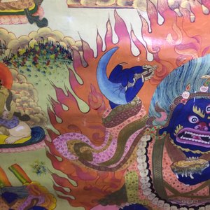 Un thangka de Mahakala, Tibet ou Népal, 19/20ème — photo 4