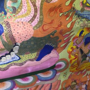 Un thangka de Mahakala, Tibet ou Népal, 19/20ème — photo 9