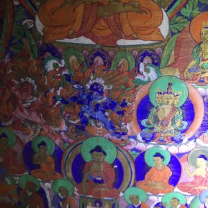 Un thangka d'un arbre généalogique, Tibet ou Népal, 19/20ème — photo 14