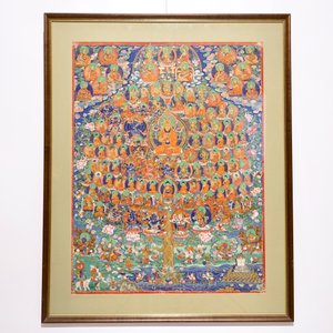 Un thangka d'un arbre généalogique, Tibet ou Népal, 19/20ème — photo 2