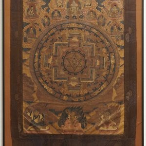 Un thangka 'mandala', Népal ou Tibet, 19/20ème — photo 1