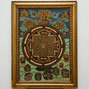 Un thangka 'mandala', Népal ou Tibet, 19/20ème — photo 2
