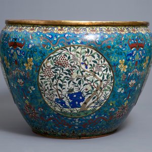 Un très grand aquarium en émaux cloisonnés et bronze doré, Chine, Jiaqing — photo 4