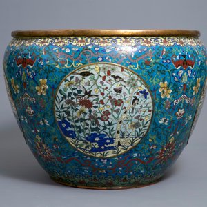Un très grand aquarium en émaux cloisonnés et bronze doré, Chine, Jiaqing — photo 5