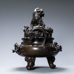 Un très grand brûle-parfum couvert en bronze, Chine, marque de Xuande, Ming — photo 3