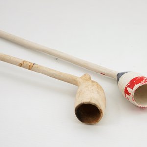 Un très rare porte-pipe en faïence de Delft bleu et blanc, 17/18ème — photo 10