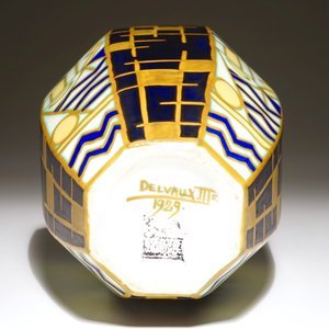 Un vase Art Déco géométrique, Maurice Delvaux & Charles Catteau pour Boch Frères Keramis, daté 1929 — photo 6