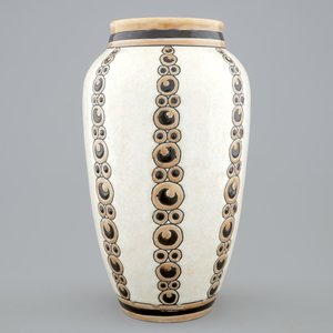 Un vase au décor ornamental de Charles Catteau pour Boch Kéramis, 1ère moitié du 20ème — photo 2