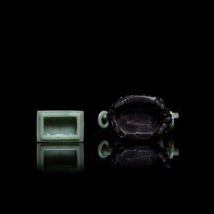 Un vase couvert en jade sculpté, Chine, Qing — photo 6