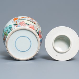 Un vase couvert en porcelaine de Chine famille rose, 19/20ème — photo 7