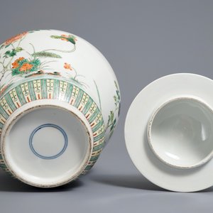 Un vase couvert en porcelaine de Chine famille verte, 19ème — photo 6