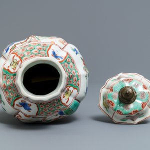 Un vase couvert en porcelaine de Chine famille verte, Kangxi — photo 5