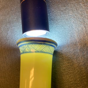 Un vase de forme bouteille en porcelaine de Chine en bleu et blanc, Kangxi — photo 8
