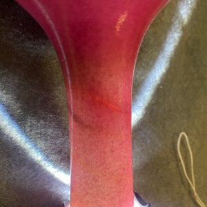 Un vase de forme bouteille en porcelaine de Chine rouge de rubis monochrome, Qing — photo 7