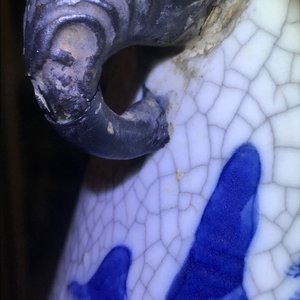 Un vase de forme hu en porcelaine de Chine bleu et blanc dite "de Nankin", 19ème — photo 8