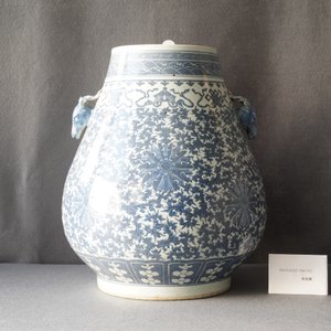 Un vase de forme hu en porcelaine de Chine en bleu et blanc, 19ème — photo 26