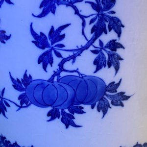 Un vase de forme lanterne en porcelaine de Chine pâte tendre en bleu et blanc à décor 'sanduo', Qianlong — photo 26