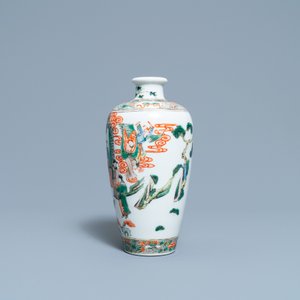 Un vase de forme 'meiping' en porcelaine de Chine famille verte, 19ème — photo 2