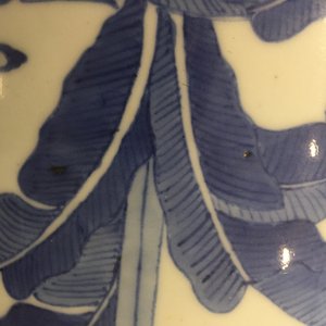 Un vase de forme rouleau en porcelaine de Chine bleu et blanc, 19/20ème — photo 9
