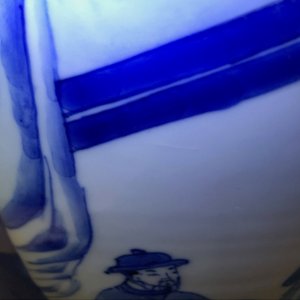 Un vase de forme yenyen en porcelaine de Chine bleu et blanc, Kangxi — photo 15