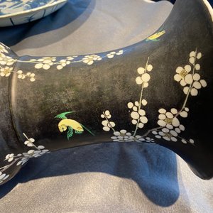 Un vase de forme yenyen en porcelaine de Chine famille noire à décor d'oiseaux parmi fleurs, Kangxi — photo 14