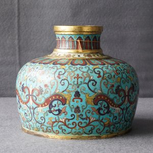 Un vase en émaux cloisonnés, marque de Qianlong, 19/20ème — photo 16