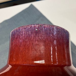 Un vase en porcelaine de Chine à émail flambé, 19ème — photo 8