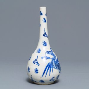 Un vase en porcelaine de Chine 'Bleu de Hue' pour le Vietnam, marque Nei Fu, 19ème — photo 2
